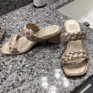 Dolce Vita Women's Metallic Braided Heels